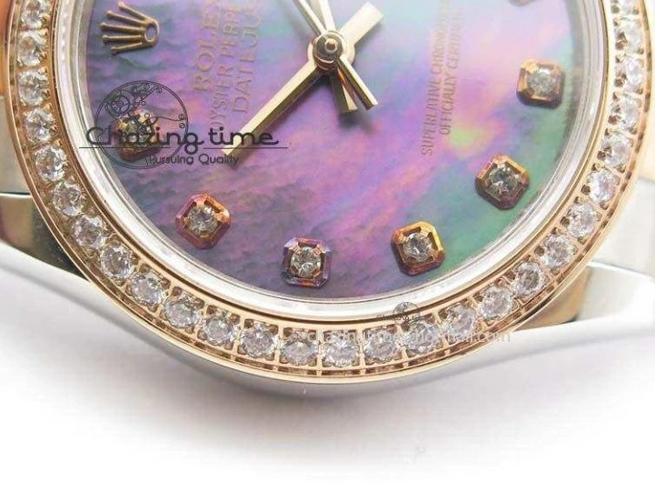 SS Bracelet RG Dial On BP-Maker DateJust V2 Diamond RG A2824 Edition MOP 31mm Best Markers SS 1128